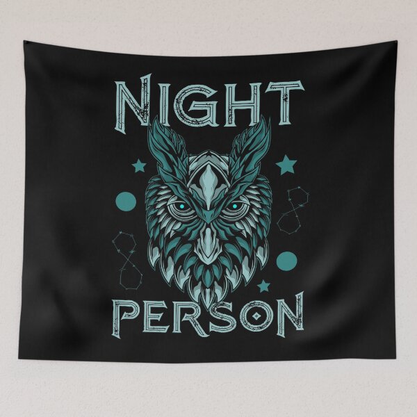 Item preview, Night person - owl lover designed and sold by SidTastic .
