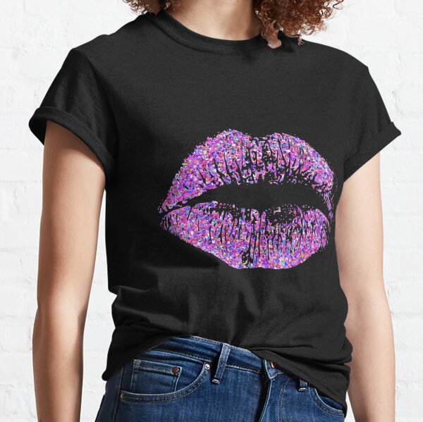 Glitter Lips T Shirts for Sale Redbubble