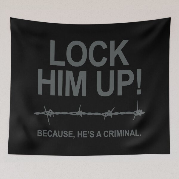 Item preview, Lock Him Up Because He's A Criminal (subtle gray) designed and sold by Thelittlelord.