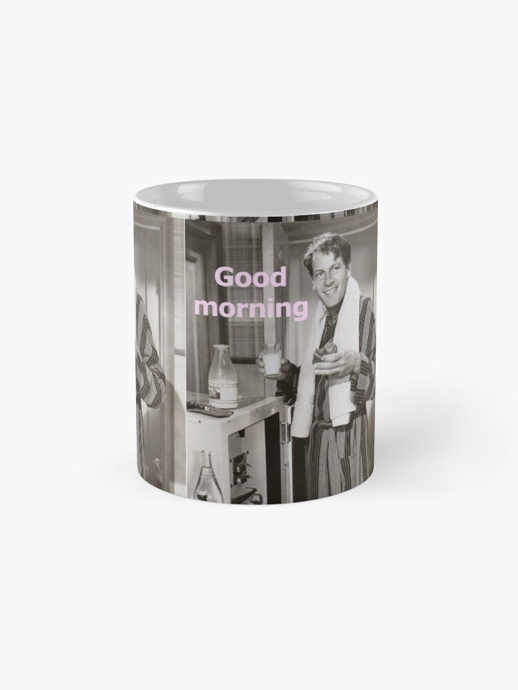 Thumbnail 4 of 6, Coffee Mug, Classic movies Joel McCrea good morning mug designed and sold by alcglobalmedia.