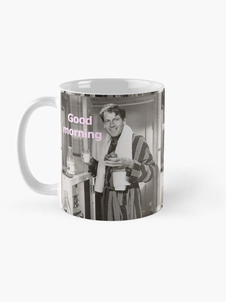 Thumbnail 3 of 6, Coffee Mug, Classic movies Joel McCrea good morning mug designed and sold by alcglobalmedia.