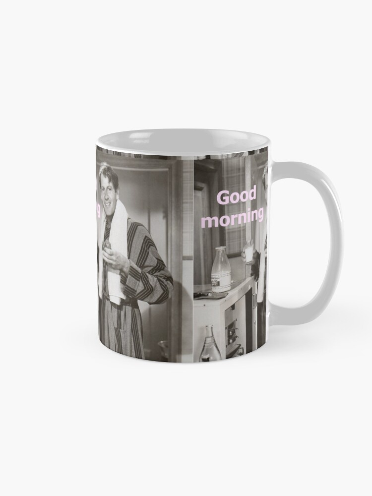 Thumbnail 5 of 6, Coffee Mug, Classic movies Joel McCrea good morning mug designed and sold by alcglobalmedia.