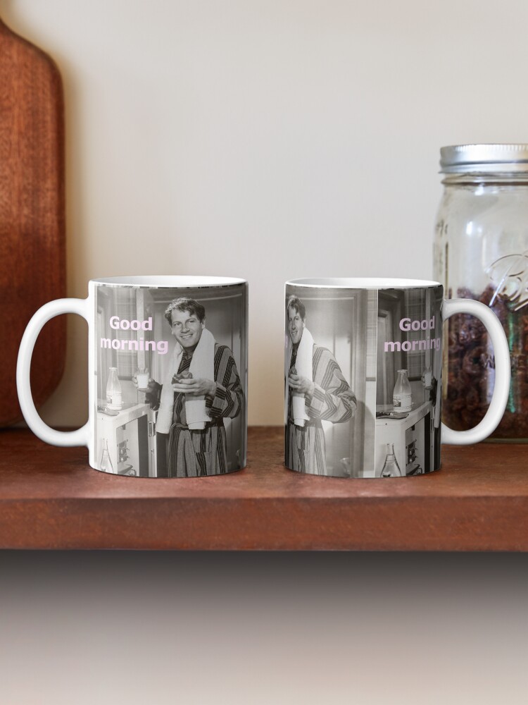 Thumbnail 2 of 6, Coffee Mug, Classic movies Joel McCrea good morning mug designed and sold by alcglobalmedia.