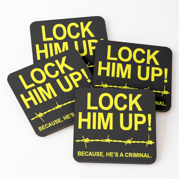 Item preview, Lock Him Up Because He's A Criminal (yellow) designed and sold by Thelittlelord.