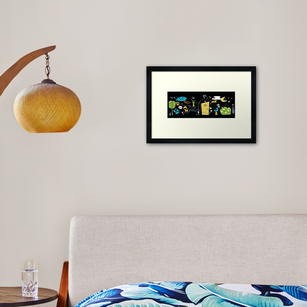 Item preview, Framed Art Print designed and sold by The-Cat-Theatre.