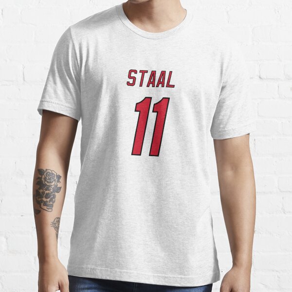 Jordan Staal Baseball Tee Shirt  Carolina Hockey Men's Baseball T