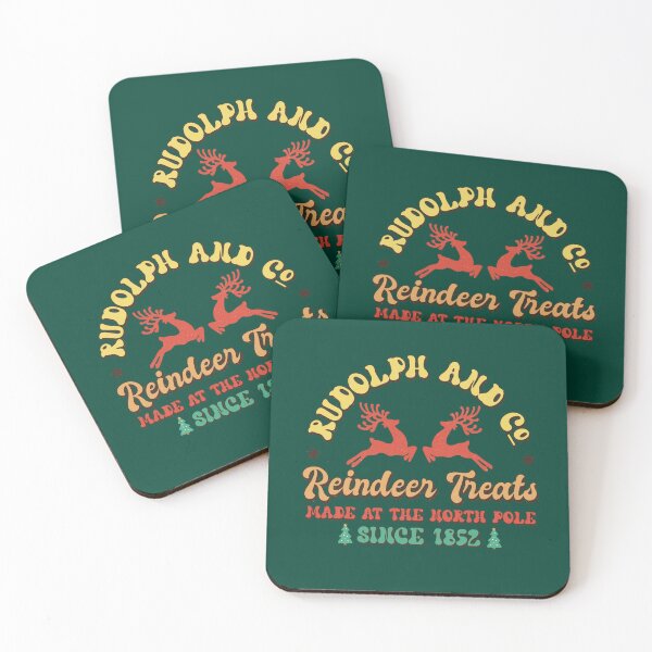 Item preview, Rudolph and co retro Christmas vintage designs designed and sold by ArtfulGiftShop.