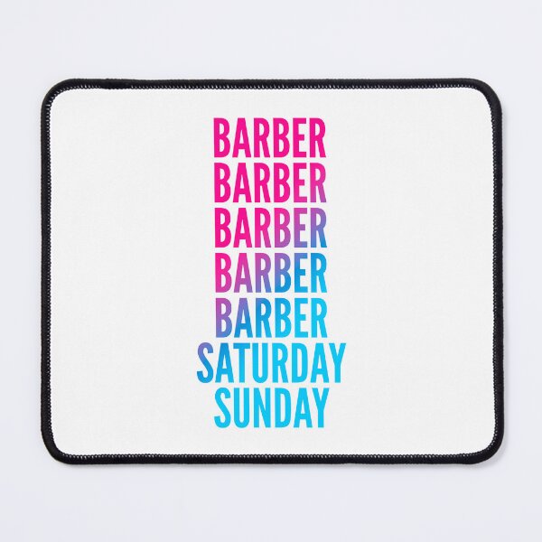 Item preview, Barber work week for Barbers designed and sold by SVPOD.