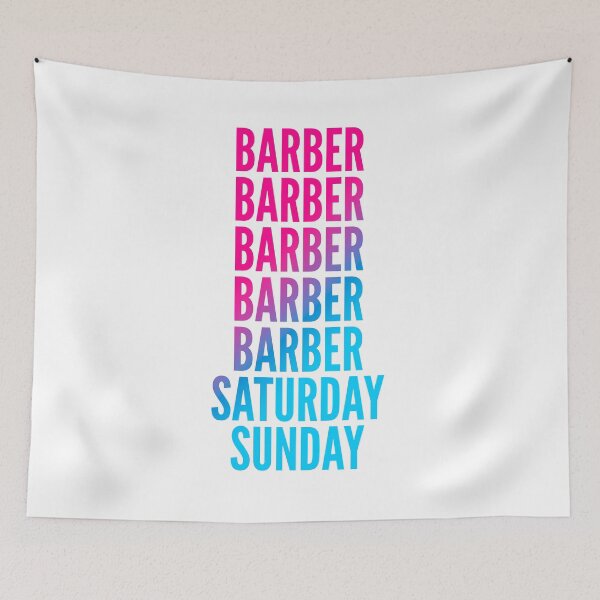 Item preview, Barber work week for Barbers designed and sold by SVPOD.