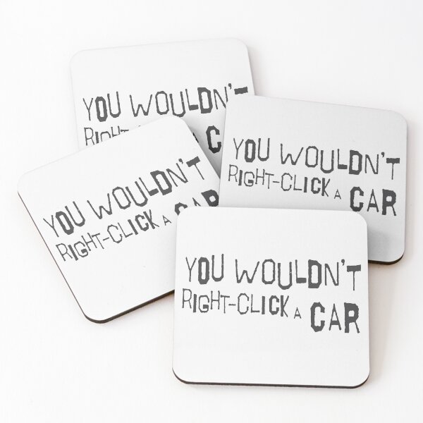 Item preview, You Wouldn't Right Click A Car (Black) designed and sold by KaidanCosmos.