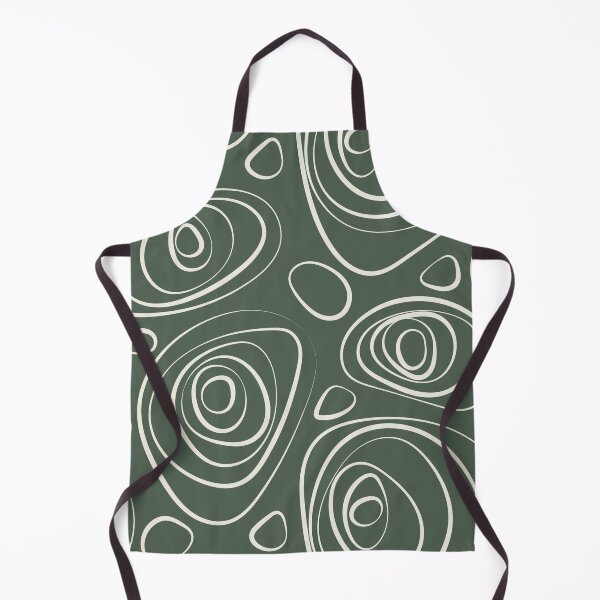 Artikelvorschau, Dark Green Cream Wacky Retro Circle Pattern Pairs 2023 Color of the Year Blank Canvas D_C-003 entworfen und verkauft von ColorOfTheYears.