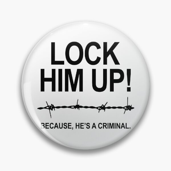 Item preview, Lock Him Up Because He's A Criminal (black) designed and sold by Thelittlelord.
