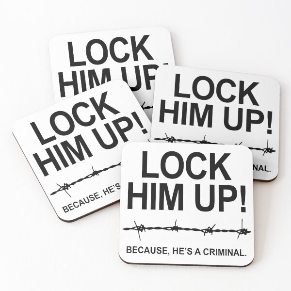 Item preview, Lock Him Up Because He's A Criminal (black) designed and sold by Thelittlelord.