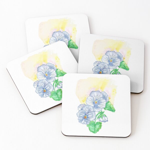 Item preview, Blue pansies designed and sold by Thesecretcolor.