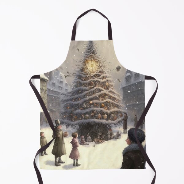 Item preview, Cute christmas townsquare illustration designed and sold by XmasPatterns.