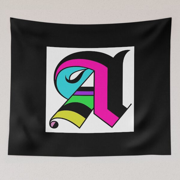 Item preview, Colorized letter A Initial  designed and sold by RemieJames.