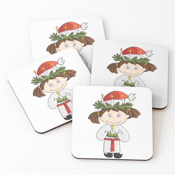 Item preview, Brunette Christmas Elf as Lucia designed and sold by GaudiumLibri.