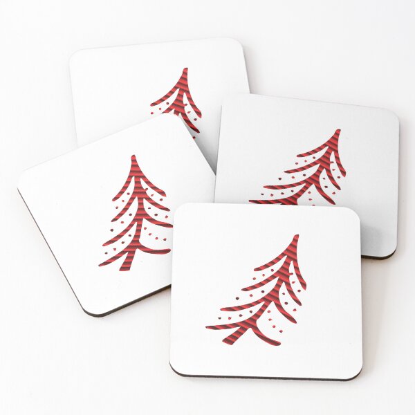 Item preview, Christmas Red Tree Doodle Art designed and sold by vandervisuals.