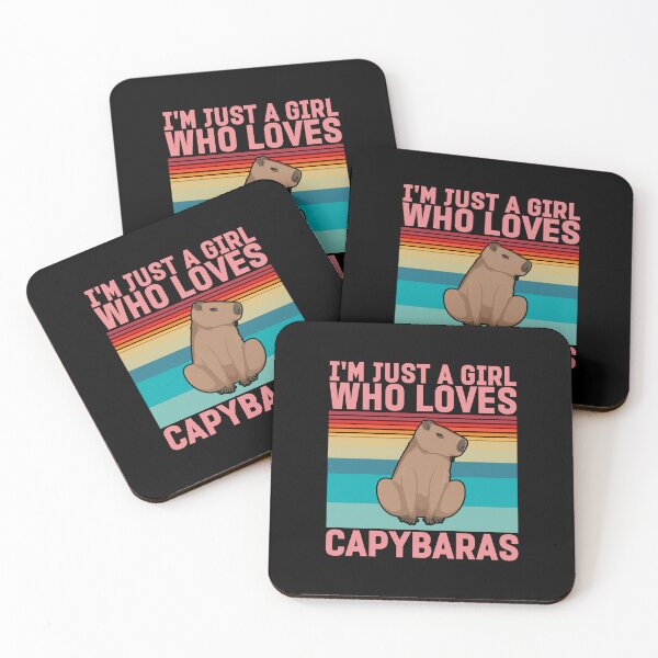 Item preview, Just a girl who loves Capybaras designed and sold by doodle189.