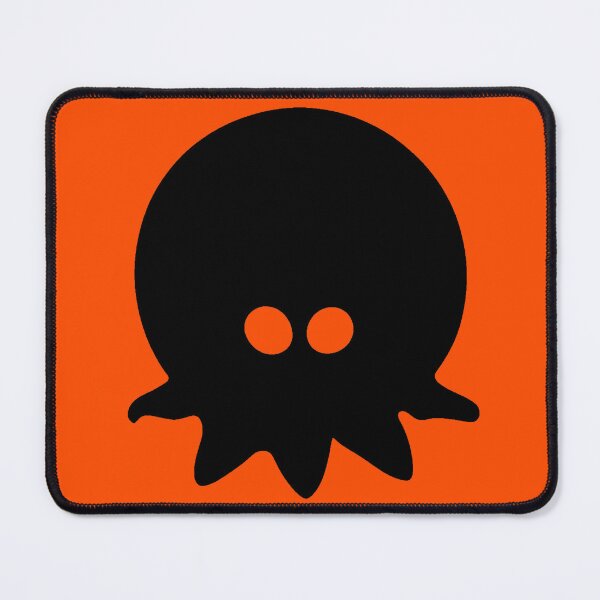 Item preview, Black spooky shadow of a cartoonish round octopus, halloween style designed and sold by BrachiaST.