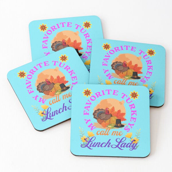 Item preview, My Favorite Turkeys Call Me Lunch Lady | Funny Happy Thanksgiving Grandma Lunch Lady quotes | gifts for thanksgiving lovers designed and sold by ThanksVibe.