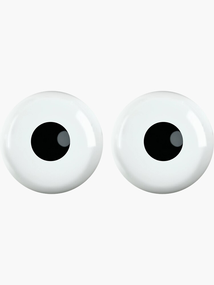 "Googly Eyes (normal version)" Sticker for Sale by JandyDesign Redbubble