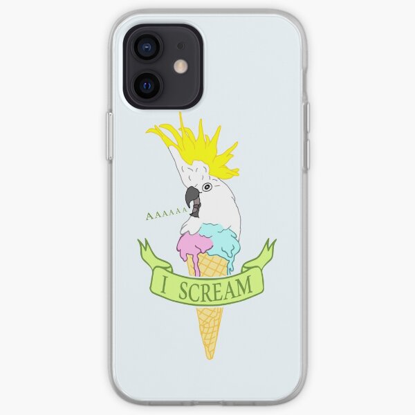 I scream - ice cream cockatoo iPhone Soft Case