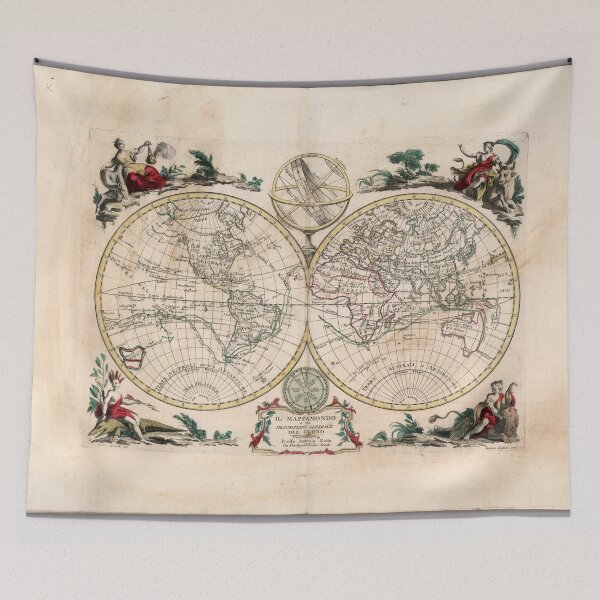Item preview, Antique World Map in 1774 designed and sold by ganje.
