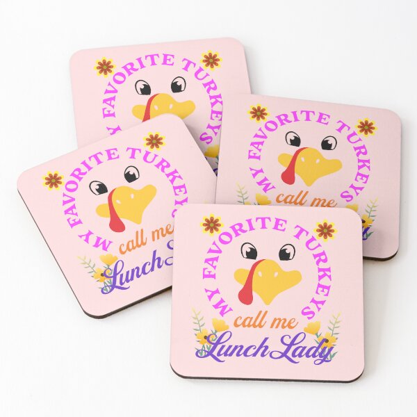 Item preview, My Favorite Turkeys Call Me Lunch Lady | Funny Happy Thanksgiving Grandma Lunch Lady quotes | gifts for thanksgiving lovers designed and sold by ThanksVibe.