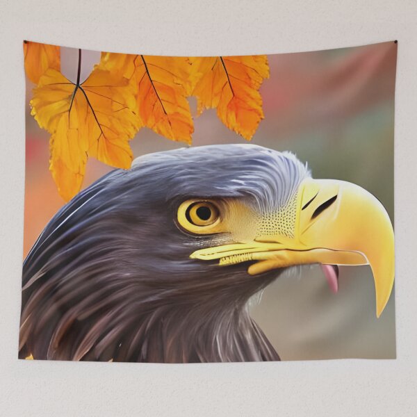 Item preview, Cute eagle with beautiful background designed and sold by The Love Quill.