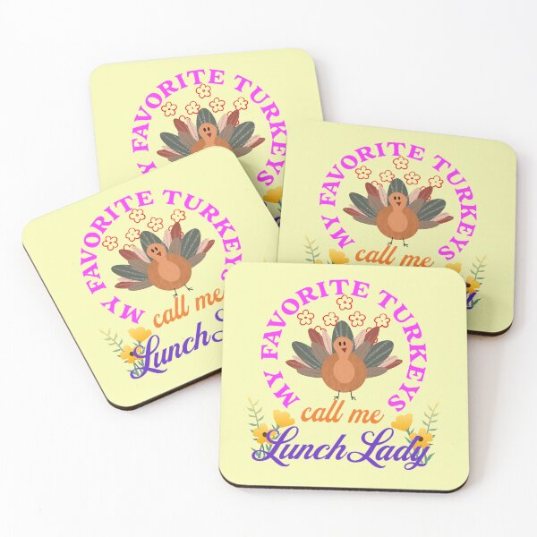 Item preview, My Favorite Turkeys Call Me Lunch Lady | Funny Happy Thanksgiving Grandma Lunch Lady quotes | gifts for thanksgiving lovers designed and sold by ThanksVibe.