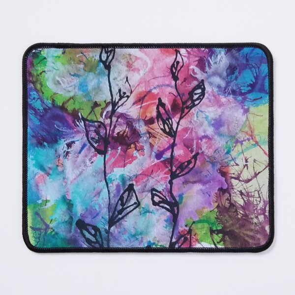 Item preview, Vibrant vines | abstract | mixed media designed and sold by CatSpringArt.