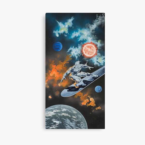 Silver Surfer Canvas Print