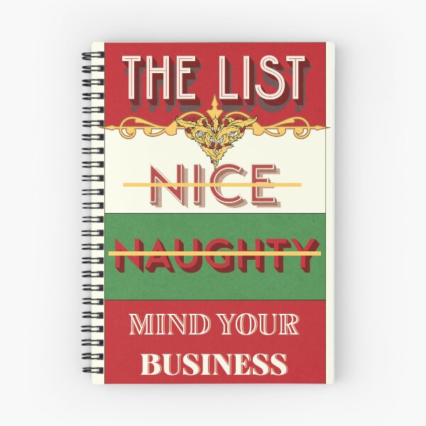 Item preview, Nice, Naughty, Mind Your Business 2 designed and sold by SimplyMe-Plus.