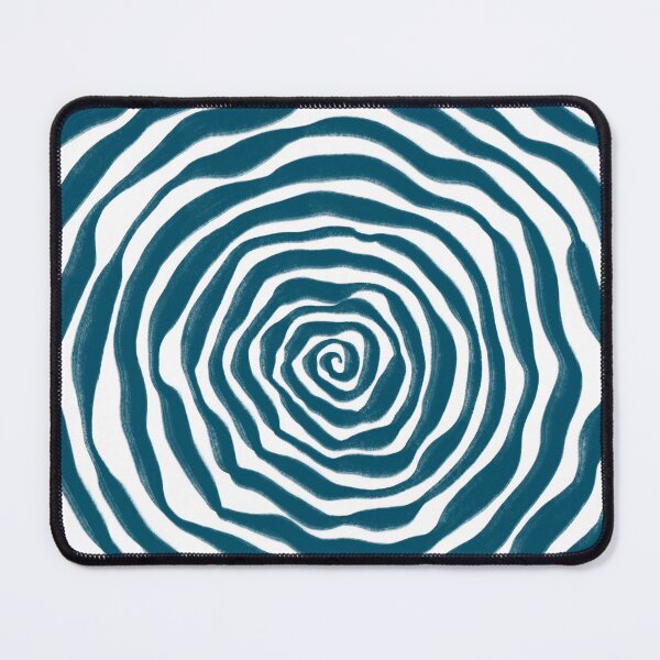 Item preview, Teal and White Spiral Horizontal designed and sold by JessDaniArt.