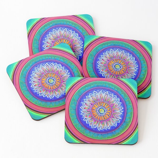 Item preview, Pink, Purple, Green Mandala - Rebirth designed and sold by DreamScheme.