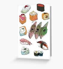 Sushi set Greeting Card