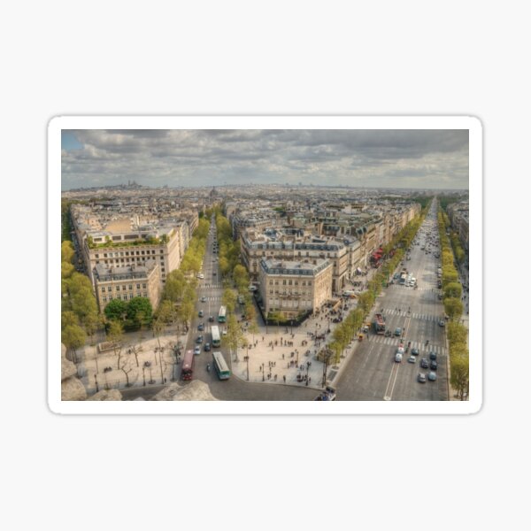 Champs-Élysées from the Arc De Triomphe Sticker