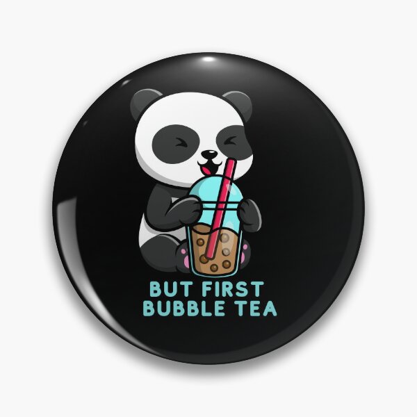Item preview, But first bubble tea cute kawaii bubble tea lover panda designed and sold by Artistusha.