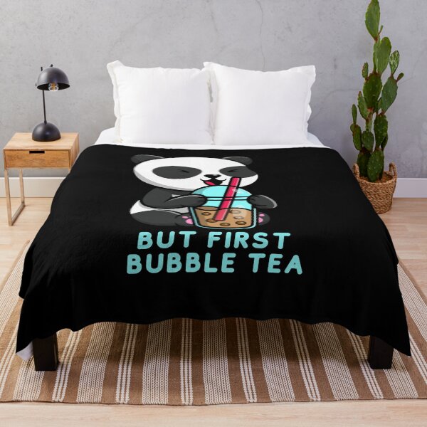 Item preview, But first bubble tea cute kawaii bubble tea lover panda designed and sold by Artistusha.