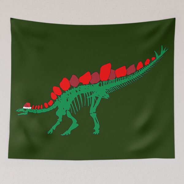 Item preview, Stegosaurus Wearing a Santa Hat designed and sold by Zia Frazier.