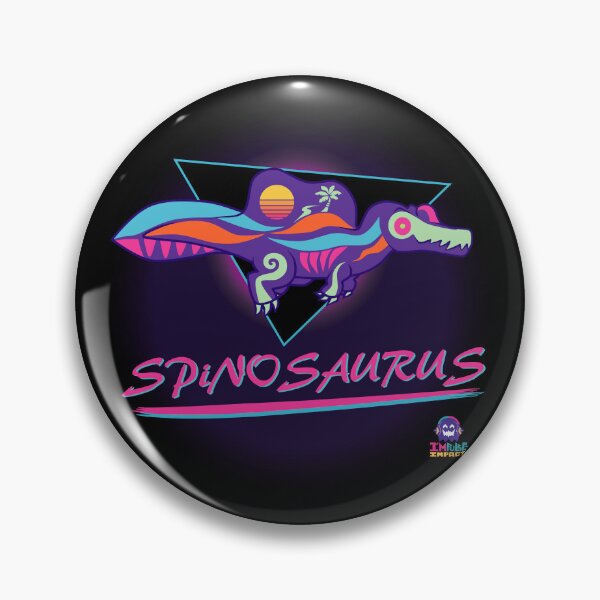 Item preview, 80s neon spinosaurus designed and sold by IMPULSEimpact.