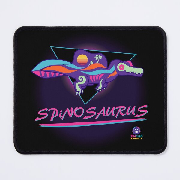 Item preview, 80s neon spinosaurus designed and sold by IMPULSEimpact.