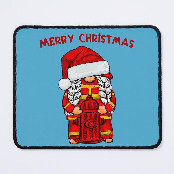 Item preview, Merry christmas female firefighter designed and sold by HarriPaloma.