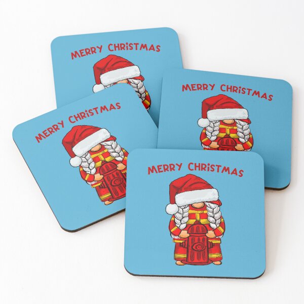 Item preview, Merry christmas female firefighter designed and sold by HarriPaloma.