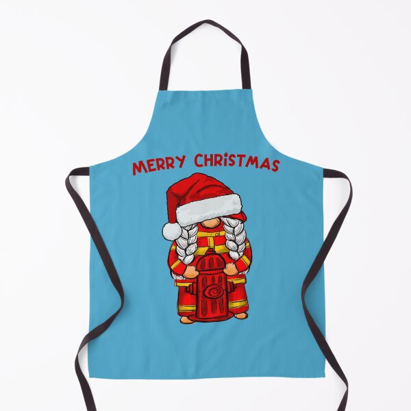 Item preview, Merry christmas female firefighter designed and sold by HarriPaloma.