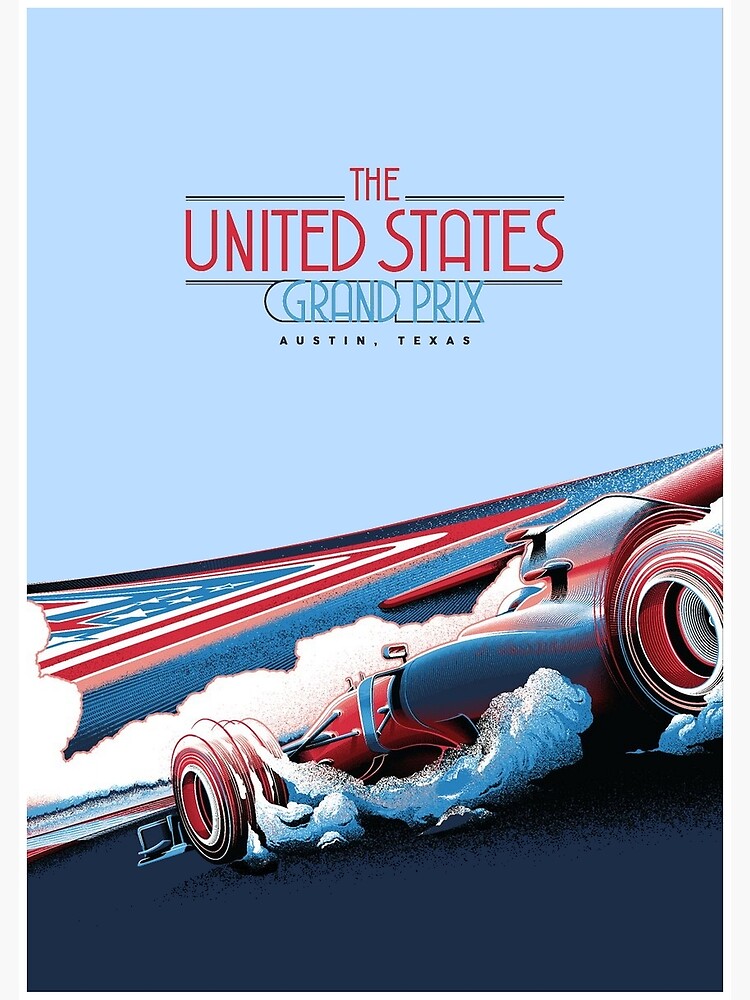 UNITED STATES : Abstract Grand Prix Auto Advertising Print by posterbobs