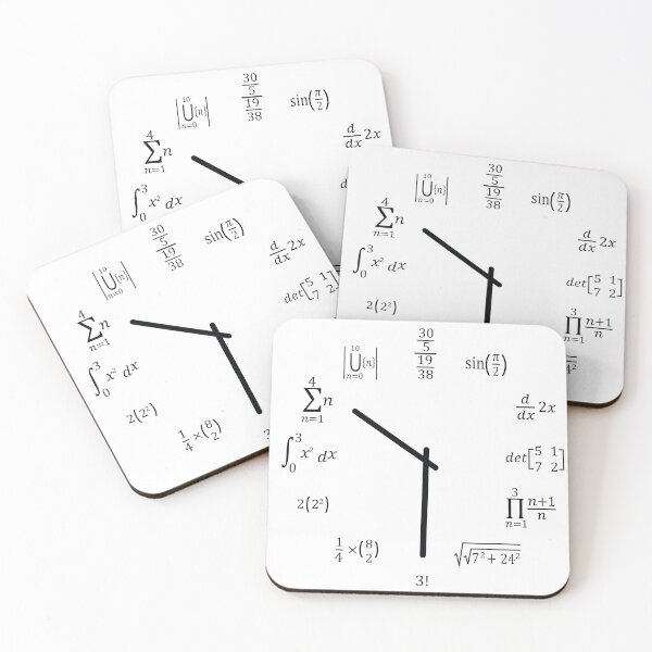 Item preview, Math Clock designed and sold by ScienceCorner.