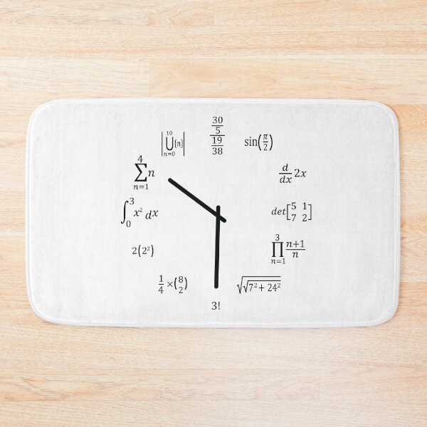 Item preview, Math Clock designed and sold by ScienceCorner.