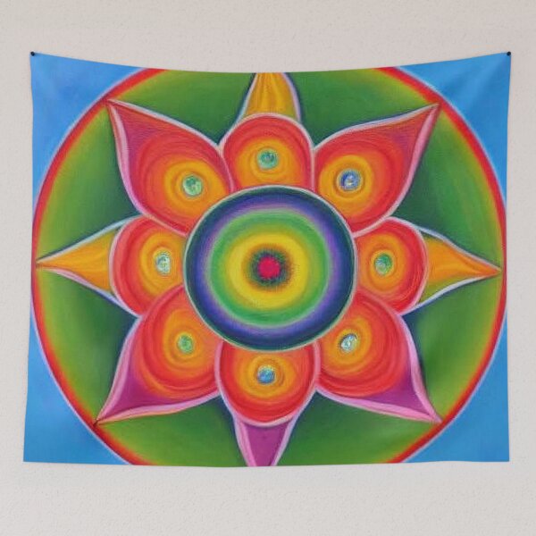 Item preview, Rainbow Flower Mandala - Energize designed and sold by DreamScheme.